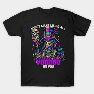 Mardi Gras Priest Top Hat New Orleans Witch Doctor T-Shirt